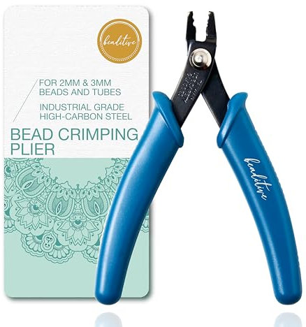 Beaditive Perlen-Crimpzange für 2 mm und 3 mm Perlen und Röhren, 12,7 cm (5 Zoll) (Seeblau)