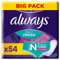 Always Daily Fresh Slipeinlagen Damen, Normal Flexistyle (54 Binden) Big Pack, mit frischem Duft, passend für alle Slipformen, atmungsaktiv, flexibel