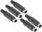 PATIKIL S-Video DIN Mini Male Socket 4 Pin Signal Transmission for TV, DVD Player Pack of 5