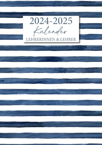 Lehrerkalender: A4 Lehrerplaner für Lehrerinnen und Lehrer - 1 Doppelseite pro Woche - Notenlisten - Blaue Lernpfade