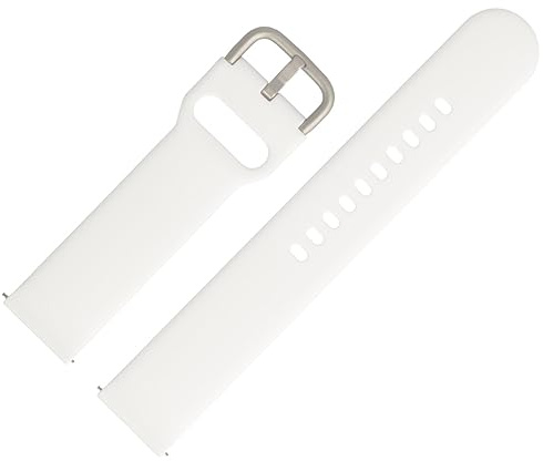 MARBURGER Uhrenarmband 20mm Kunststoff XL Smartwatch Fitness Silikonband Sport Armband Mit Easy Fix Automatik-Federsteg Quickrelease Schnellverschluss - Werkzeug Montage Set 95420