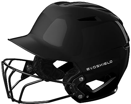 EvoShield XVT™ 2.0 Gloss Batting Helmet with Facemask - Black, X-Small