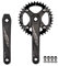 ZCXBHD 32/34/36/38/40/42T Kettenblatt MTB Kurbel Arm Set Road Square Taper Kurbelgarnitur Hohl Integrierte Kurbel Unterstützung Geschwindigkeit 10/11S Schwarz (Color : 175mm, Size : 32T)