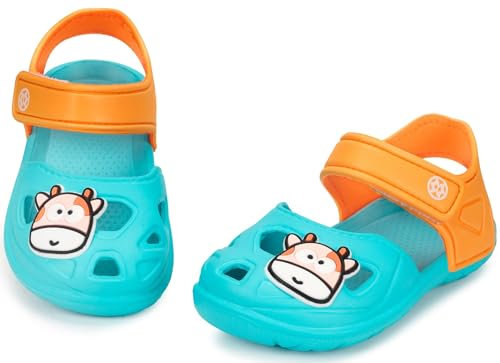 Sandalias para Unisex Niños Niñas Verano Ligero Zapatillas de Playa y Piscina Sandal, Azul Claro, 29/30 EU, Etiquetas 180