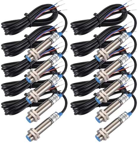 Heschen Interruttore sensore di prossimità induttivo LJ12A3-2-Z/BY Rivelatore 2mm 10-30VDC 200mA PNP normalmente aperto (NO) 3 fili (10)