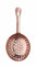 HENDI Colador Julep, BarUp, colador para cócteles, herramienta de coctelería de cuchara o espumadera ranurada, barman, 160x75mm, acero inoxidable enchapado en cobre