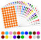 Rhimooay 2160 Stück Klebepunkte Bunt, 20 Farben Bunte Klebepunkte, 20mm Runde Punktaufkleber Klebepunkte Etiketten Markierungspunkte, Rund Aufkleber für DIY, Kalende, Aufbewahrung, Planer