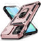 Vinve for iPhone 12 Mini Case with Slide Lens Cover, HD Screen Protector, Military Grade Drop Protection, Magnetic Rotated Ring Holder Kickstand Phone Case for iPhone 12 Mini,Rose Gold