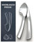 Hochwertige Knoblauchpresse, praktische Küchenhilfe, ergonomisch, silber
