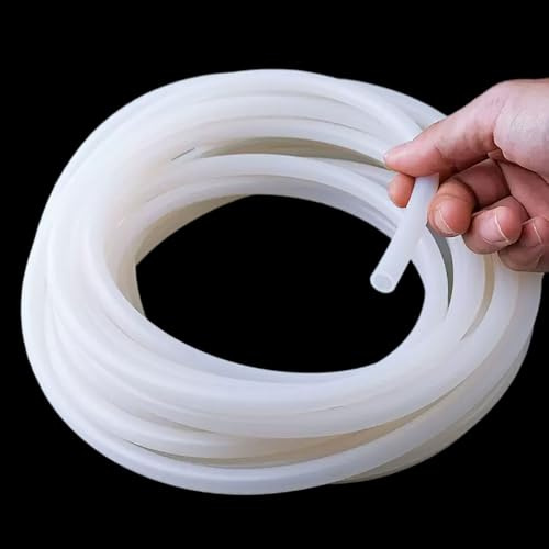 COYOUCO Tubi in silicone ID da 8 mm, tubi in silicone puro per uso alimentare di lunghezza 5 m, tubo ad alta temperatura per la produzione di birra domestica, vinificazione,8 * 12mm