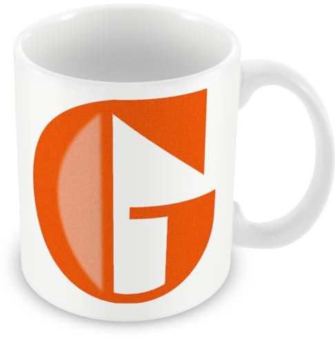 MUGGZ Alphabet Initial Letter G Mug with Monogram Each Letter Individual Design