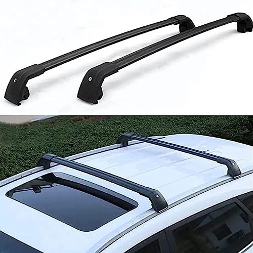 ZFSMHLH 2 Stücke Dachträger für BM-W X5 G05 2019-2022, aus Alu Bis Offene Reling, Auto Dachreling Rack Lastenträger Querträger Auto Zubehör