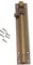 Leliafleury Door Bolt Lock 6 Inch Brass Door Latch Barrel Sliding Bolt Solid Security Lock Latch for Bathroom Bedroom Shed (Bronze)