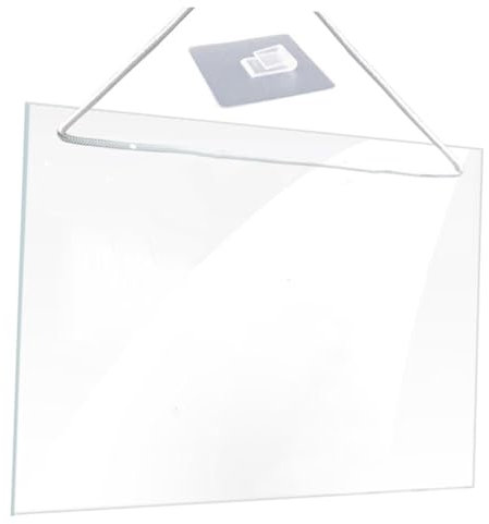 OFFSCH Acryl Schreibtafel Transparent Abwischbar Memotafel Mit Lanyard Bürobedarf Notiztafel Zum Aufhängen Wandtafel Für Zuhause Schule