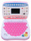 TOYANDONA Mini Ordenador Portátil Educativo para Juguete Musical Pantalla Led Aprendizaje Bilingüe Simulador De Computadora para Desarrollo Infantil Rosa