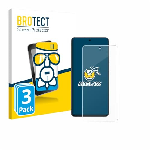 BROTECT Schutzglas für Samsung Galaxy S25 Edge | 3 Stück Transparenter Displayschutz Made in Germany Schutzfolie Panzer Folie Glas 9H Anti-Fingerprint Einfache Montage Clear