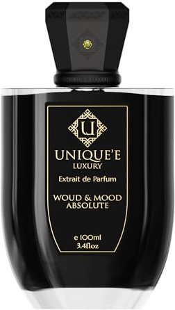 Unique’e Luxury Woud and Mood Absolute 100 ml Extrait de Parfum Unisex Citrusy Saffron Oudy Notes Niche Perfume