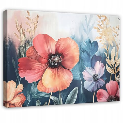 WallArena Leinwand Bilder 60x40 cm | Blumen, Leinwandbilder, Bild auf leinwand, Format: 60x40 cm (BxH) - einteilig auf Canvas Leinwand. Das Leinwand