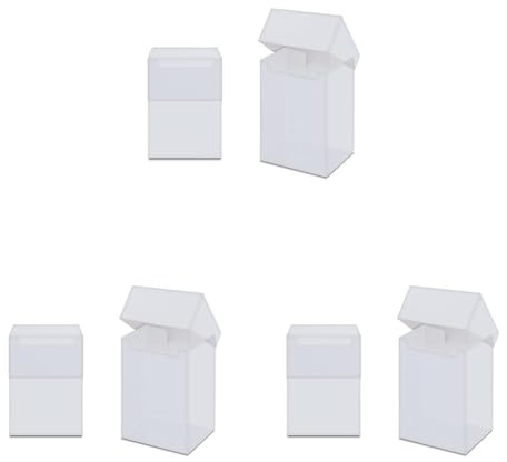 Amigo Spiel + Freizeit 330451 Pro Solid Deck Box Clear w/Bag -81454 - Sammelkartenzubehör (Packung mit 3)