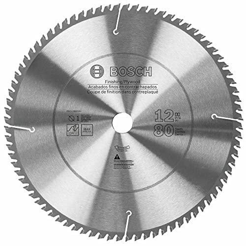 Bosch PRO1280FINB 12 in. 80 denti in compensato e finitura lama per sega circolare