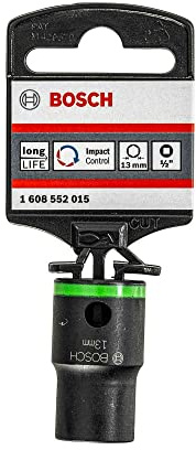 Bosch Professional Steckschlüsseleinsatz mit 1/2-Innenvierkantaufnahme für Sechskantschrauben (Schlüsselweite: 13 mm)