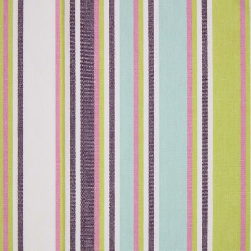 HOMESCAPES Osaka: bunt gestreifter Baumwollstoff Meterware 150 cm breit, bunter Stoff 100% Baumwolle, Dekostoff Baumwolle Streifen bunt, Oeko-Tex Stoff zum Nähen