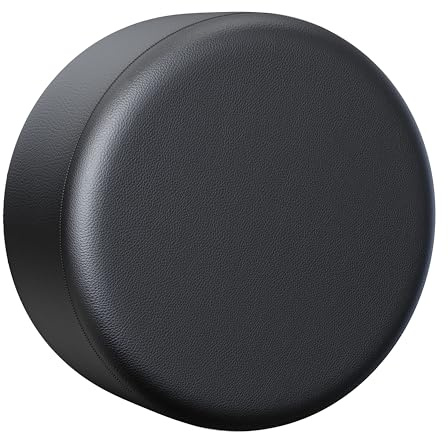 Moonet PVC Thickening Leather Spare Tire Wheel Cover for Car Truck SUV Camper Trailer Universal Fit RV JP FJ,R14 S Black (for Overall Wheel Diameter 24-26 inch)