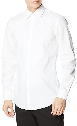 HUGO Kenno Chemise Casual, Blanc (Open White 199), 41 Homme