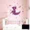 Wandtattoo Wandaufkleber Wandsticker Wandbild Aufkleber Sticker Fee Elfe Feder Sterne Pusteblume M1916 ausgewählte Farbe: *schwarz* ausgewählte Größe: *XL*