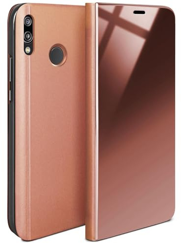 MoEx Dünne Schutzhülle für Huawei P20 Lite | Leine, lackierter Stil, Roségoldfarben