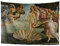 World Classic Art Wandteppich Masterpiece Serie Sandro Botticelli Die Geburt der Venus 1484-86 Klassische Kunst Tapisserie Antik Vintage Collection Home Decor
