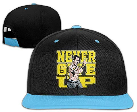 YVES Unisex Kids John Cena Logo Never Give Up Hit Color Hip-Hop Baseball Caps Hats Royalblue