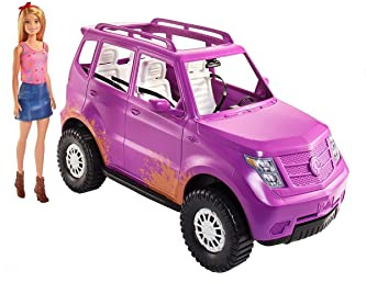 Barbie GHT18 - Spaß auf dem Bauernhof Puppe und Fahrzeug, Spielzeug ab 3 Jahren