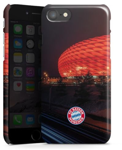 Premium Case kompatibel mit Apple iPhone SE (2020) Smartphone Handyhülle Schutzhülle glänzend FC Bayern München FCB Stadion