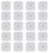 BESPORTBLE 5 x 5 cm 20 Pads Stud TENS SELF Adhesive Pads FIT BEURER Tens Unit Pads Replacement Tens Electrodes Reusable for Electrotherapy Massage (White)