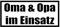 Oma & Opa im Einsatz Sticker Enkel Taxi Spruch Aufkleber Auto Kleber JDM 20x9cm in 21 Farben