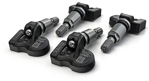 RDKS/TPMS – Reifendrucksensoren passend für: BMW 1 Serie - Typ F20 - (Bauzeitraum von 03/2014 bis 06/2019) - Metallventil Titan (Silbergrau) - OE-Nummer: 36106856209-1 Satz (4 Sensoren mit Ventil)