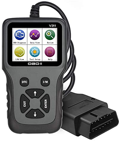 I08CS Auto Diagnosegerät – OBD2 Scanner mit 2,8 LCD Display, KFZ Fehlersuche, Fehlerauslesegerät für Alle OBDII/EOBD Protokolle, Handscanner für schnelle Fehlerdiagnose
