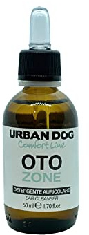 URBAN DOG OTO Zone Detergente Orecchie Cani e Gatti 50 ml – Lozione Auricolare Delicata per Igiene Quotidiana e Pulizia del Condotto Uditivo