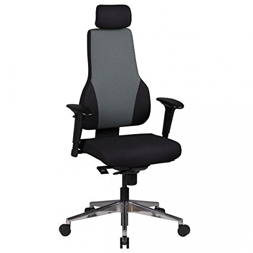 KADIMA DESIGN Chefsessel Fabio: 3-Punkt-Synchronmechanik, ergonomische Rückenlehne, höhenverstellbare Kopfstütze, Aluminium-Fußkreuz, 120 kg Belastbarkeit
