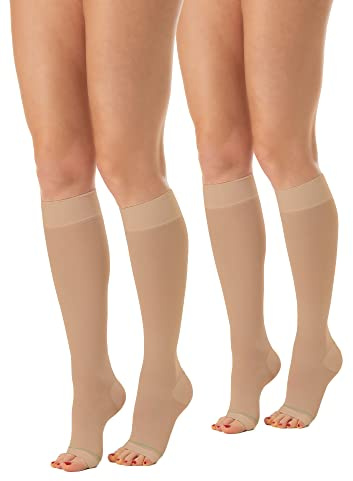 Relaxsan Antiembolism M1350A Mi-bas anti-thrombose - pied ouvert - 25-32 mmHg - Classe 2