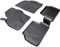 Recambo 3D Gummi Fußmatten kompatibel für Ford Focus II | BJ 2007-2010 | Auto Gummimatten | Passgenau | mit Rand | schwarz