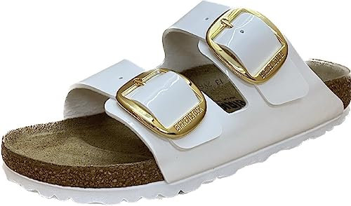 Sandali Arizona Big Buckle Birkenstock bianco lucido 1019818 (35-41) 38