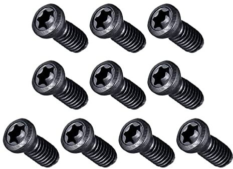 QUARKZMAN M4 x 10mm Torx Vis x 10PCS 12.9 Grade Carbone Acier pour Divers Mécanique Équipement, [Noir]