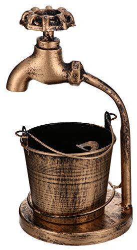 Aschenbecher, Aschenbecher, Wasserhahn, rustikaler Eisenaschenbecher, Metalleimer, Aschenbecher für Zigarettenaschenbecher