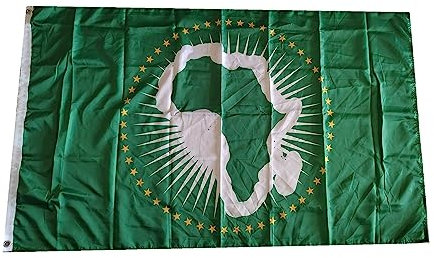 Stormflag African Union Flagge (90 cm x 150 cm) polyester pongee 90g with eyelets and double needle.