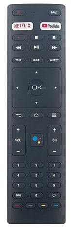 AULCMEET RM-C3363 Ersatz-Fernbedienung Kompatibel mit JVC 4K OLED Smart TV 50Q75A 55U55A 32H31A 75U55A 43U55A/JVC RM-C3369/RM-C3329