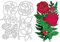 BENECREAT Rosenblüten-Metallstanzformen, Blumenblatt-Stanzformen Schnittschablonen 3D-Metallschablonenvorlage Für DIY-Handwerk, Handgefertigte Prägung, Scrapbooking, DIY-Kartenbasteln