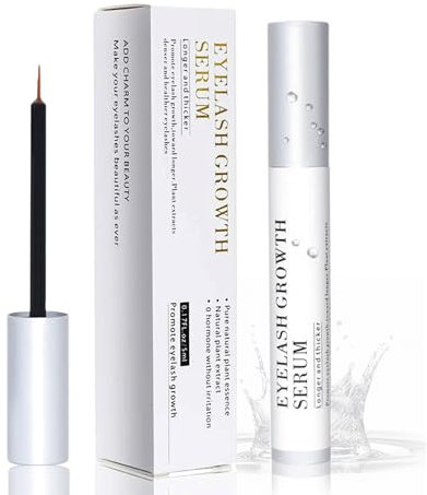 MELARQT Wimpernserum, Wimpern Wachstum Serum, Eyelashes und Augenbrauen Serum Testsieger Verlängerung für Schnelleres Wimpernwachstum, Vollere, Dickere und Längere Wimpern, 5 ML
