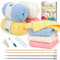 Aeelike Knitting Starter Kit for Adults - Knitting for Beginners Kit - Make Your Own Dishcloth - Knitting Kit with Yarn, Instructions, Knitting Needles and Yarn Needle - Knitting Gift Set for Knitters